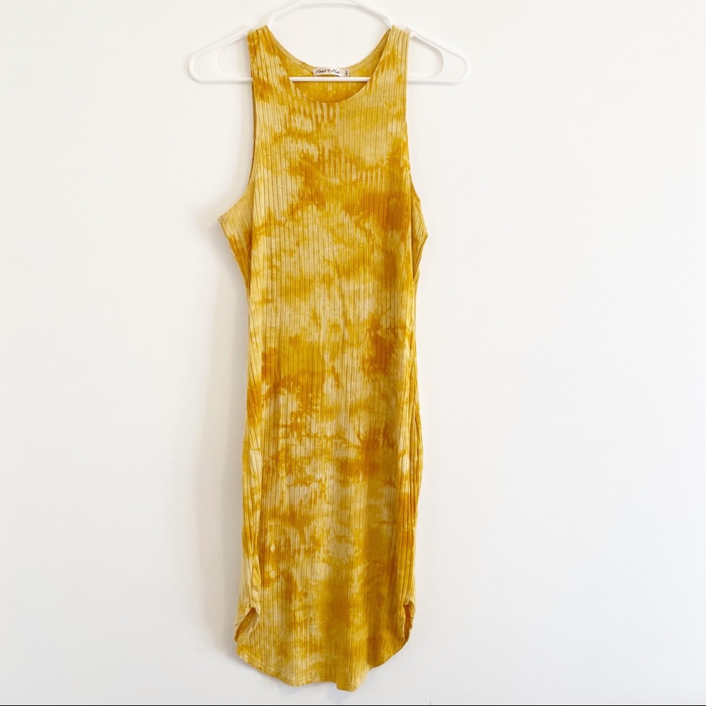 Heart & Hips Tie Dye Fitted Tank Dress